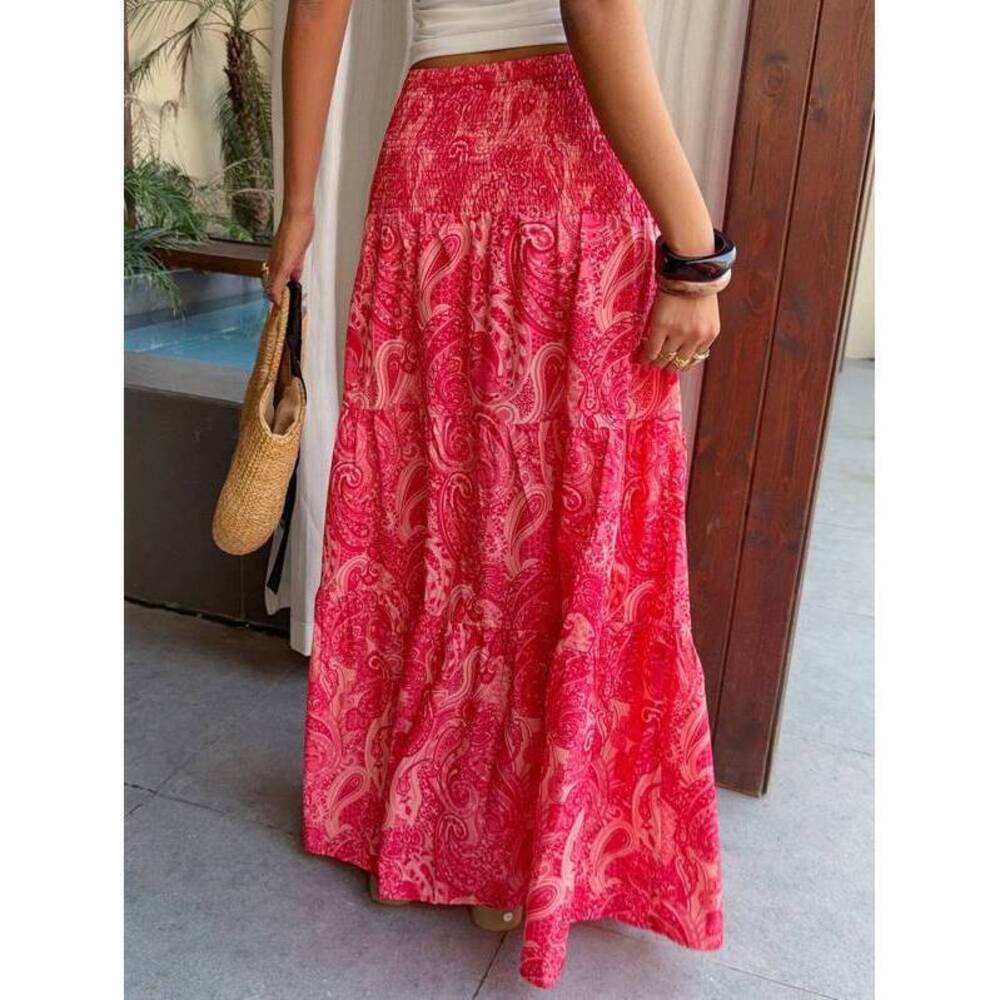 Sunnyshic Bohemian Print Skirt, Daily Wear - Picture 2 of 8